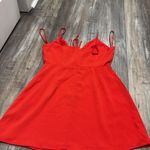 superdown Revolve  Evie tie front red mini dress medium Photo 7