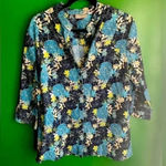 Croft & Barrow  3/4 Length Sleeve Floral‎ Top Size Large EUC! Photo 0