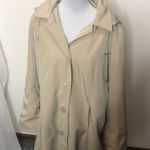 Regent park tan button up trench coat size large​ Photo 1