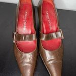Miss Rossi Mary Jane 2” heel in brown leather with velcro closure Photo 0
