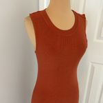 We Wore What  Ribbed Sleeveless Midi Dress Rust Photo 5
