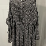 Maurice's  Women’s Sz Medium Black/White Cold Shoulder Elastic‎ Waist Dress Photo 0