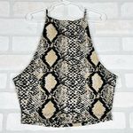 Peach Love California Peach Love Super Soft Snake Print Halter Top, size S/M Festival, Concert, Summer Photo 4