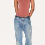 SKIMS Cotton Jersey Scoop Neck Bodysuit in Redwood, Size XXS Photo 0