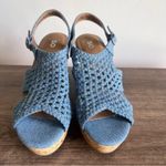 SO  Taffy Denim Women's Wedge Sandals Size 9.5 #B1574 Photo 2