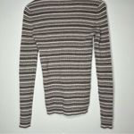 KIER + J Brown Striped Cashmere Crew Neck Sweater Size Small Photo 1
