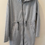 Women’s Hooded Sweatshirt Jacket Gray Size L Photo 0
