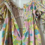 For Love & Lemons Emily Mini Dress Floral Corset Short Sleeve Size XS Photo 6