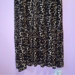 Baukjen Size 14 Maxi Dress Leopard Print Long Sleeve Soft Stretch Jersey Knit Brown Photo 10
