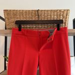 Banana Republic Mid-Rise Sloan Ankle Orange Woven Career Dress Pant Trouser, 6 Photo 5