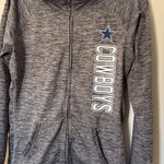 NFL Team Apparel Dallas Cowboys‎ women's full zip hoodie gray medium Photo 1