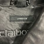 Liz Claiborne RARE Vintage Claiborne 100% Lambskin Leather Oversized Jacket SZ Large Photo 3