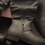 Journee Collection  Black Heeled Boots Classic Design 7.5 Photo 2