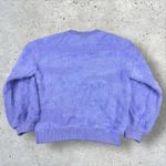 Anthropologie FRNCH Paris Julianne Sweater In Lilac Sz L Balloon Sleeve Fuzzy Photo 3