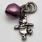 Disney Winnie the Pooh Silver Tone & Purple Bell Charm Photo 0