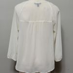 Sperry ivory sheer beaded peasant blouse size small Photo 4