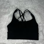 Lululemon  Energy Bra Long Line Texture in Black size 6 Ribbed Sports Bra Photo 1