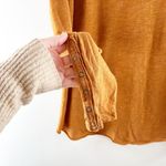 Free People Sienna Snap Cuff Scoopneck Oversized Tee Shirt Gold Bronze Medium Photo 5