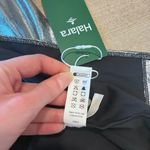 Halara NWT  SoftlyZero Faux Leather High Waisted Shiny Black Silver Skirt Size M Photo 5