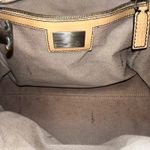 Fendi  Du Jour RARE Embossed Leather Satchel Designer Handbag F Logo Details Photo 9