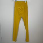 Carbon38 Ribbed 7/8 Legging Womens XS Yellow Athletic Pants Photo 2