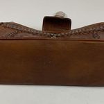 American West Tooled Leather Shoulder Bag Purse A27 Brown Photo 11