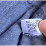 Flax  Boardwalk Linen Hoodie in Blue Size Large Photo 3