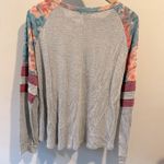 1.4.3. Story by Line Up  Medium Pastel Abstract Animal Print Waffle Knit Top Photo 6