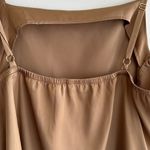 Soma  Satin Tank Top, Beige/Tan, Size Medium Photo 9