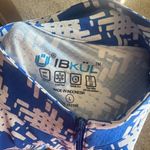 Ibkul Womens Blue Golf Top Long Sleeve Mesh Athletic Large Photo 4