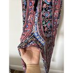 Ambiance Boho Jumpsuit Womens Floral Red Blue Southwestern Size Medium Photo 2