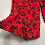 Peter Som NWT  x Made In Kind Anthropologie Floral Romper Red Women’s 4 Photo 4