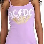 Grayson Threads AC DC Tank Dress Womens Plus XXL Purple Sleeveless Stretch Short Casual Photo 1