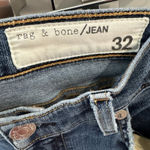 Rag and Bone  Womens Cropped Skinny Jeans La Paz Sz‎ 32 Stretch Casual Distressed Photo 2