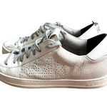 P448  John pearl glitter leather monochrome sneakers size 38 Photo 1