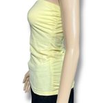 Paris Blues Womens Strapless Bandeau Tank Top with Shelf Bra Yellow Small Photo 3