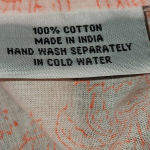 Roberta Roller Rabbit  Womens a Orange White Long‎ Sleeve Shirt Blouse XS Photo 4