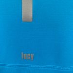 Lucy Womens Size‎ XS Full Zip Athletic Jacket Blue Thumb Holes Zipper Pockets Photo 3