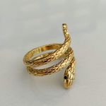 Gold Snake Ring Snake Rings Gold Layering Ring Photo 0