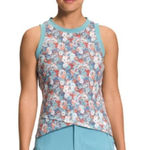 The North Face Dawndream Cross-Front Muscle Tank Reef Waters Daisy Print XXL NWT Photo 0