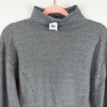 Gap NWT Vintage  Houndstooth Turtleneck Long‎ Sleeve Cotton Top Shirt Size Large Photo 6