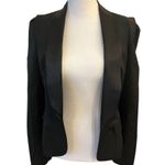 Maje Black Tailored Blazer with Notched Lapels Photo 0
