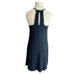 Women's Black Jersey Knit Keyhole Sleeveless Stretch Mini Dress Size Small Photo 6