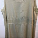 Vintage Clio Sleeveless Maxi Dress in Light Olive Beachy Travel Lightweight Green Size M Photo 3