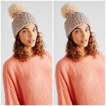Free People Confetti Cable Pom Beanie Photo 5