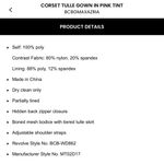 BCBGMAXAZRIA  Corset Tulle Gown in Pink Tint Photo 5