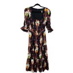 Hutch NWT ModCloth Let's Go Boho Black Long Sleeve Belted Maxi Dress Size 10 Photo 1