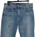 Lucky Brand  Sienna Boyfriend Jeans 4/27 Light Wash Embroidered Raw Hem Denim Photo 2