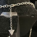 Guess  necklace Silver Tone Key & Padlock, Heart Photo 3