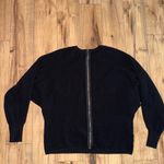 Carmen Marc Valvo Black ribbed sweater Photo 2